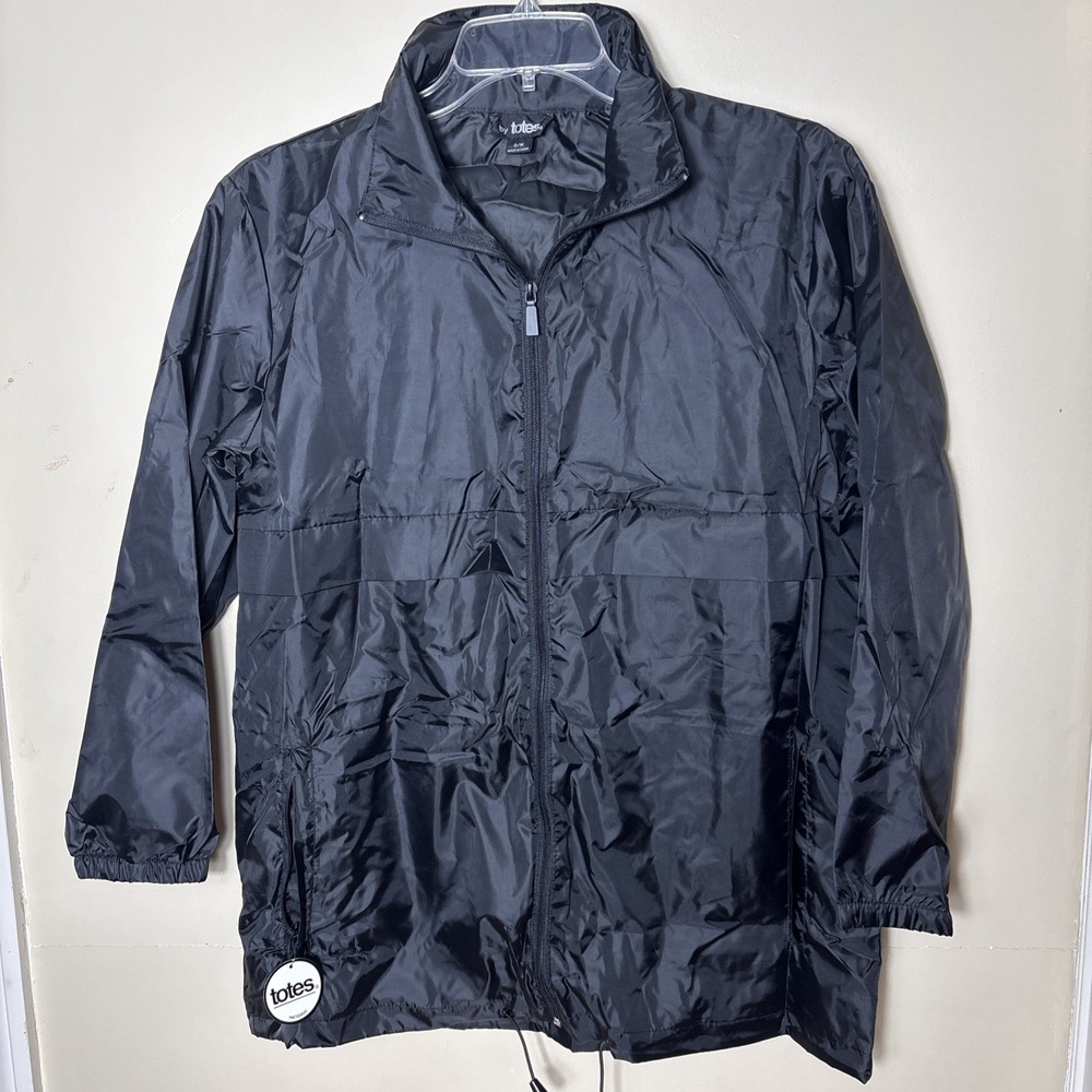 NEW TOTES MEN'S STORM RAIN JACKET, SIZE S/M PACKABLE